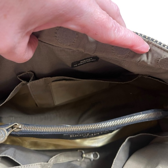 Eric Javits Purse Shenia Squishee Brown Gold Metallic Woven Tote Bag Fall - Picture 11 of 14